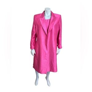 A&K Designs - matching sheath dress and jacket in hot pink. Size 18